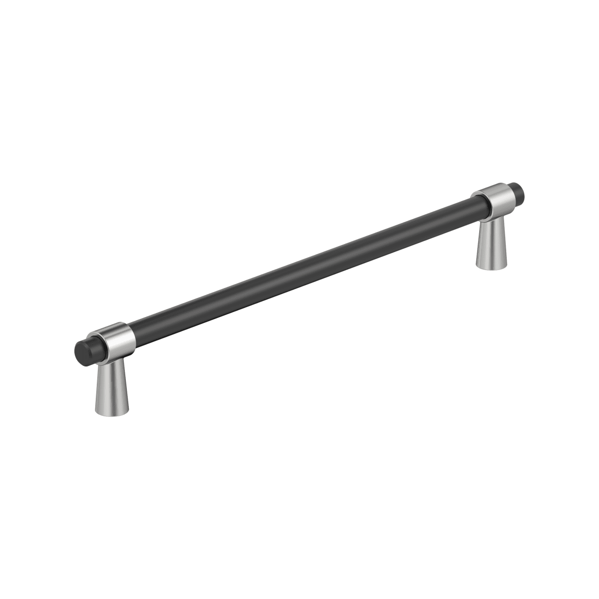 Amerock Mergence Cabinet Pull - Matte Black/Polished Chrome