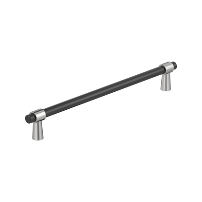 Amerock Mergence Cabinet Pull - Matte Black/Polished Chrome