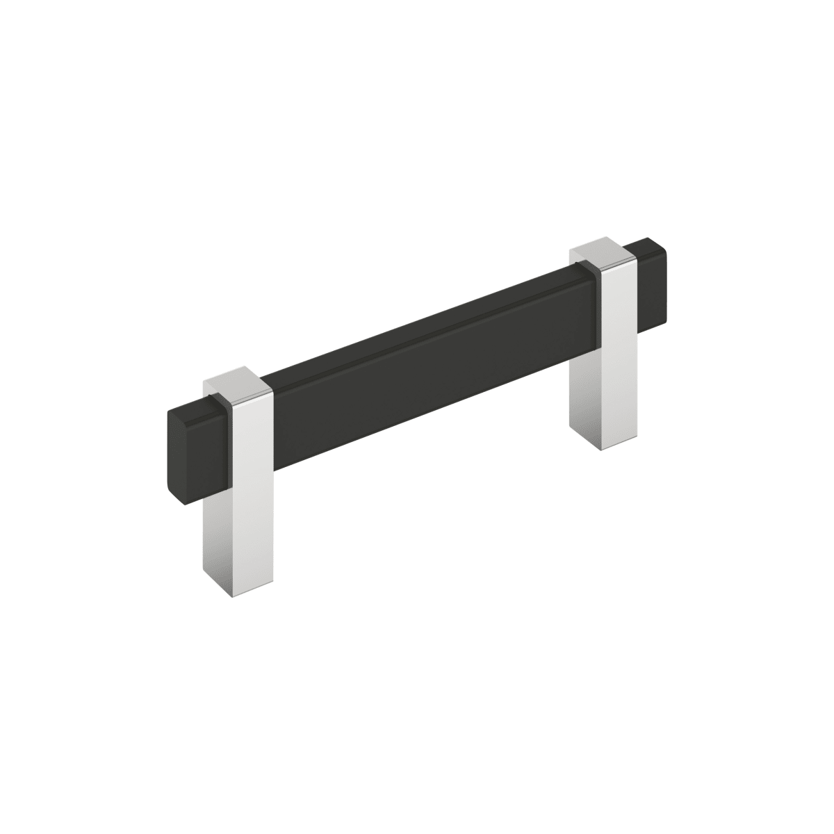 Amerock Mulino Cabinet Pull - Matte Black/Polished Chrome