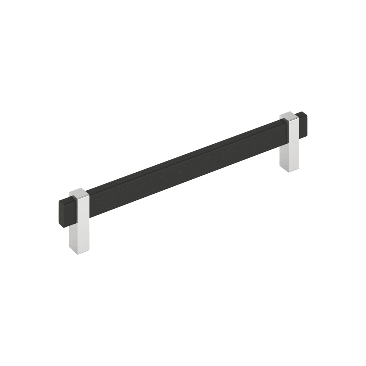 Amerock Mulino Cabinet Pull - Matte Black/Polished Chrome