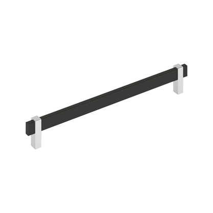 Amerock Mulino Cabinet Pull - Matte Black/Polished Chrome