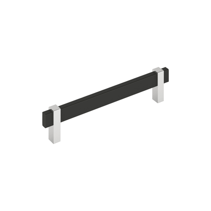 Amerock Mulino Cabinet Pull - Matte Black/Polished Chrome