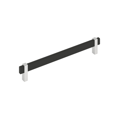 Amerock Mulino Cabinet Pull - Matte Black/Polished Chrome