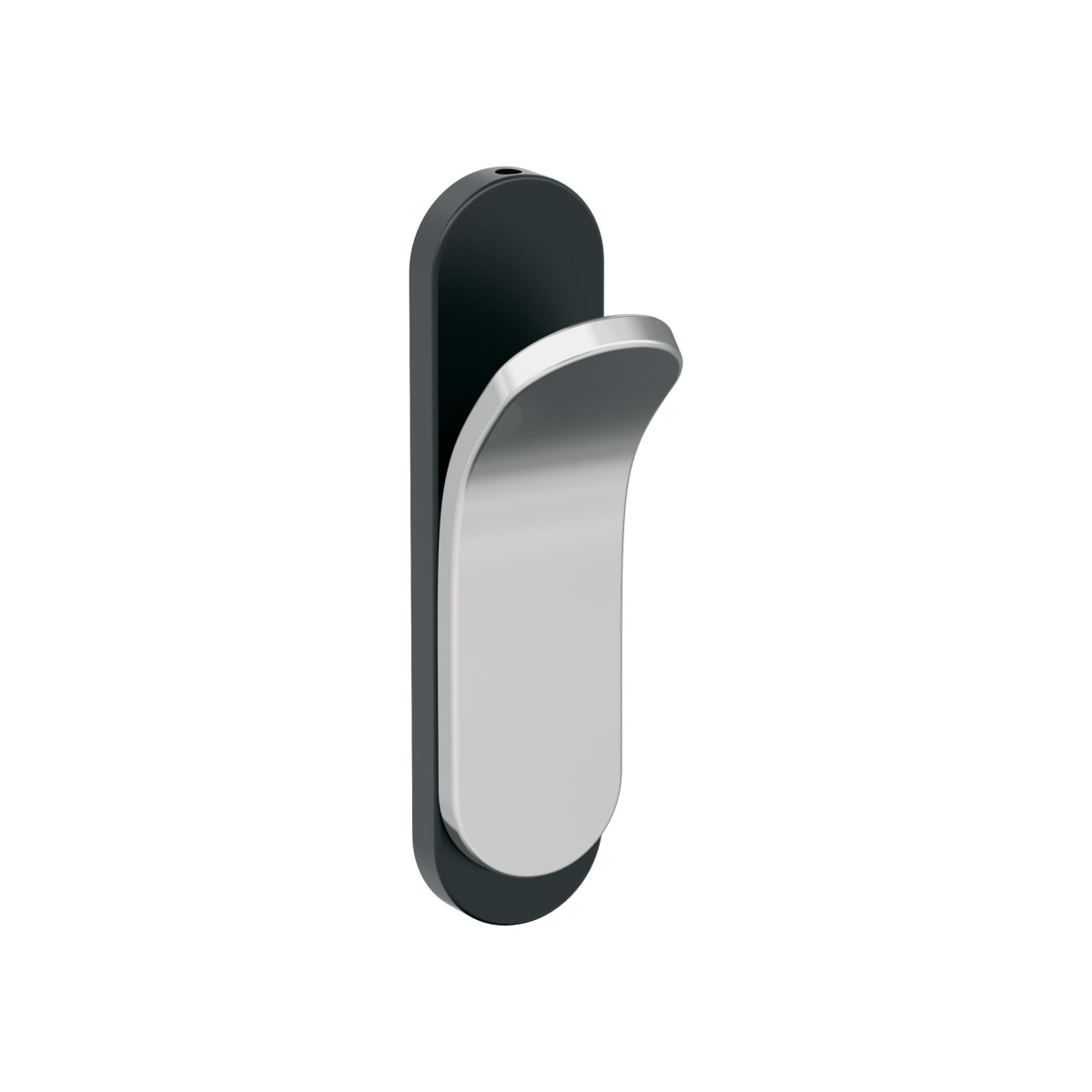 Amerock Unison Decorative Hook - Matte Black/Polished Chrome