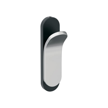 Amerock Unison Decorative Hook - Matte Black/Polished Chrome