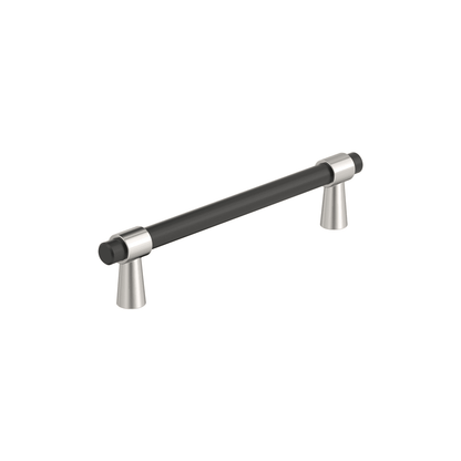 Amerock Mergence Cabinet Pull - Matte Black/Polished Nickel