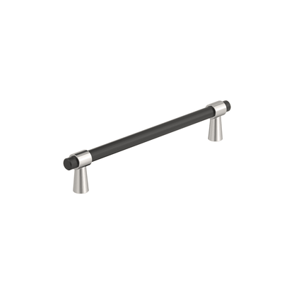Amerock Mergence Cabinet Pull - Matte Black/Polished Nickel
