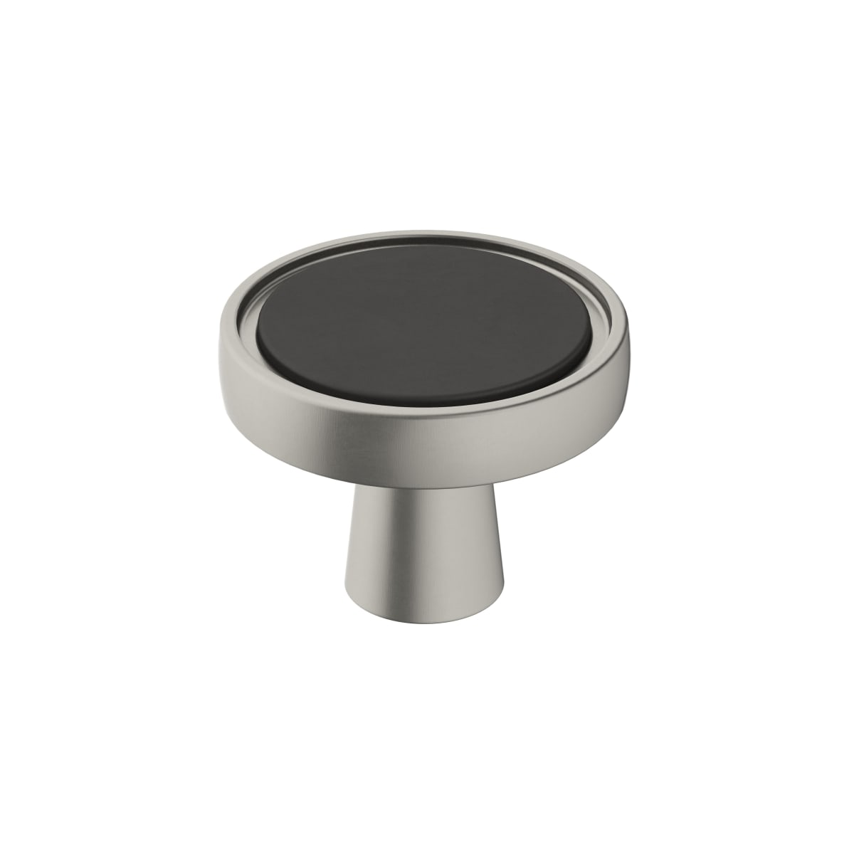 Amerock Mergence Cabinet Knob - Matte Black/Satin Nickel