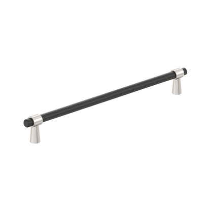 Amerock Mergence Cabinet Pull - Matte Black/Satin Nickel