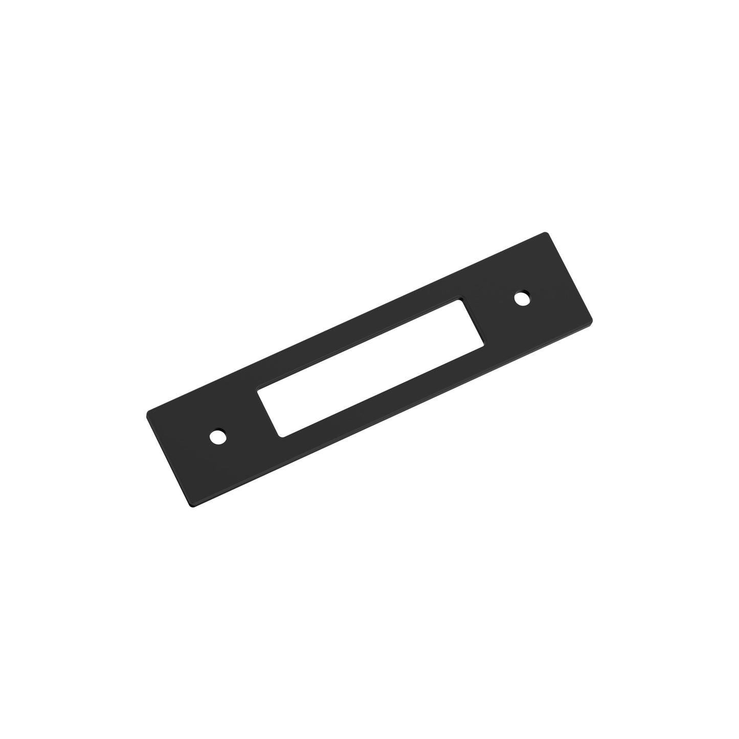 Amerock Medora Backplate - 3-3/4 inch (96mm) CTC - Matte Black