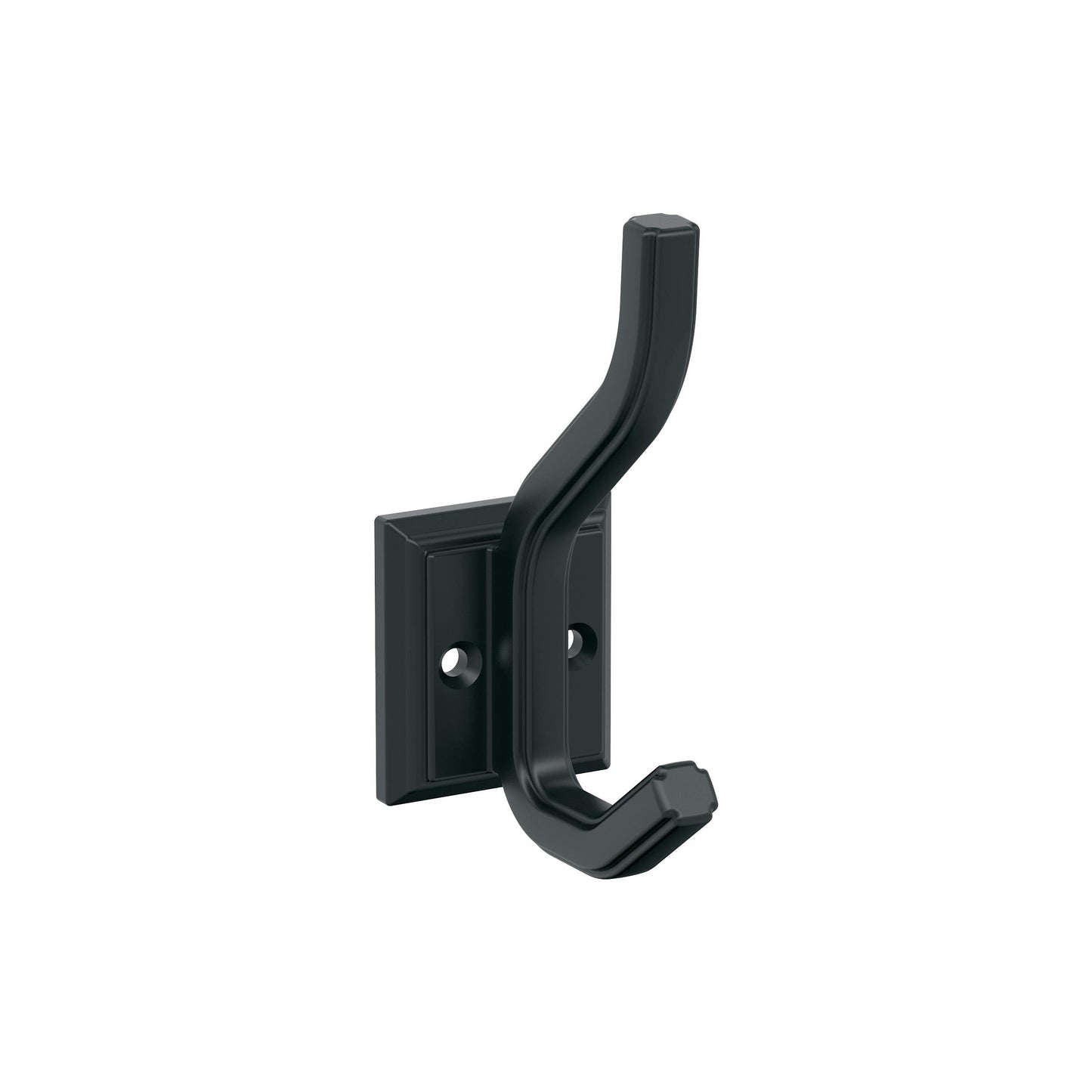 Amerock Aliso Decorative Hook - Double Prong - Matte Black