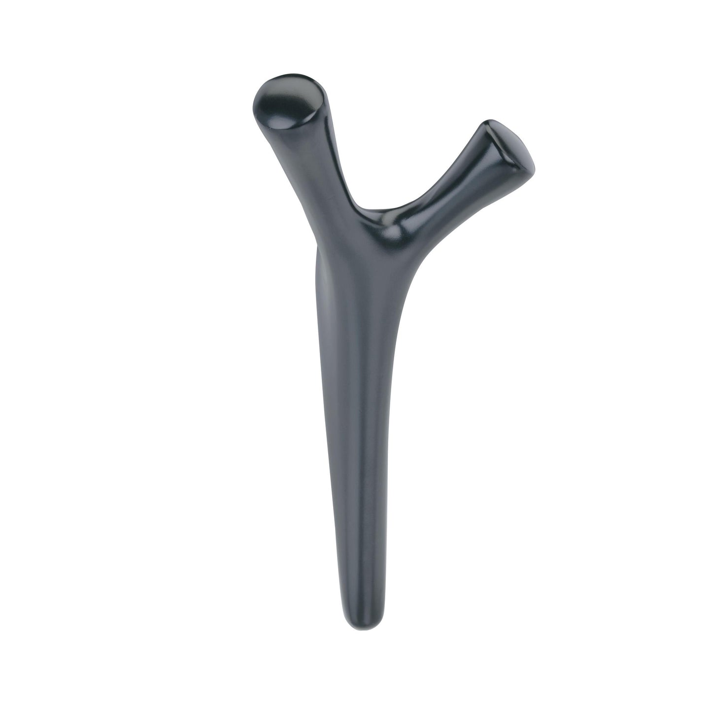 Amerock Kodiak Decorative Hook - Double Prong - Matte Black