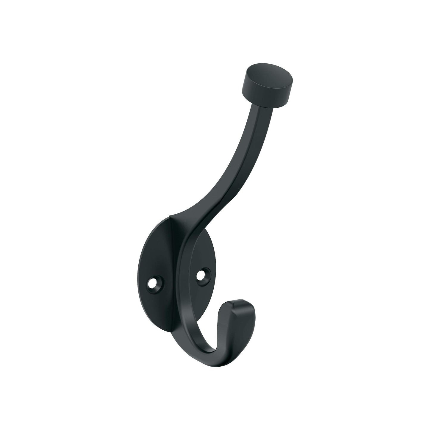 Amerock Adare Decorative Hook - Double Prong - Matte Black