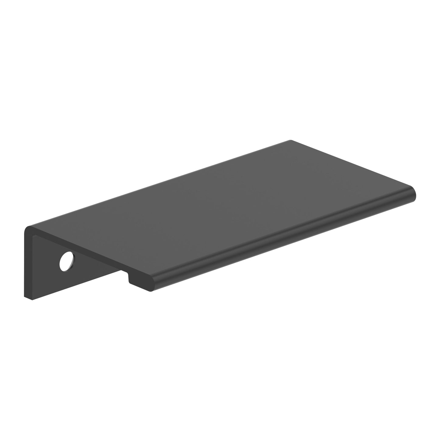 Amerock Streamline II Edge Pull - 3 inch (76mm) Length - Matte Black