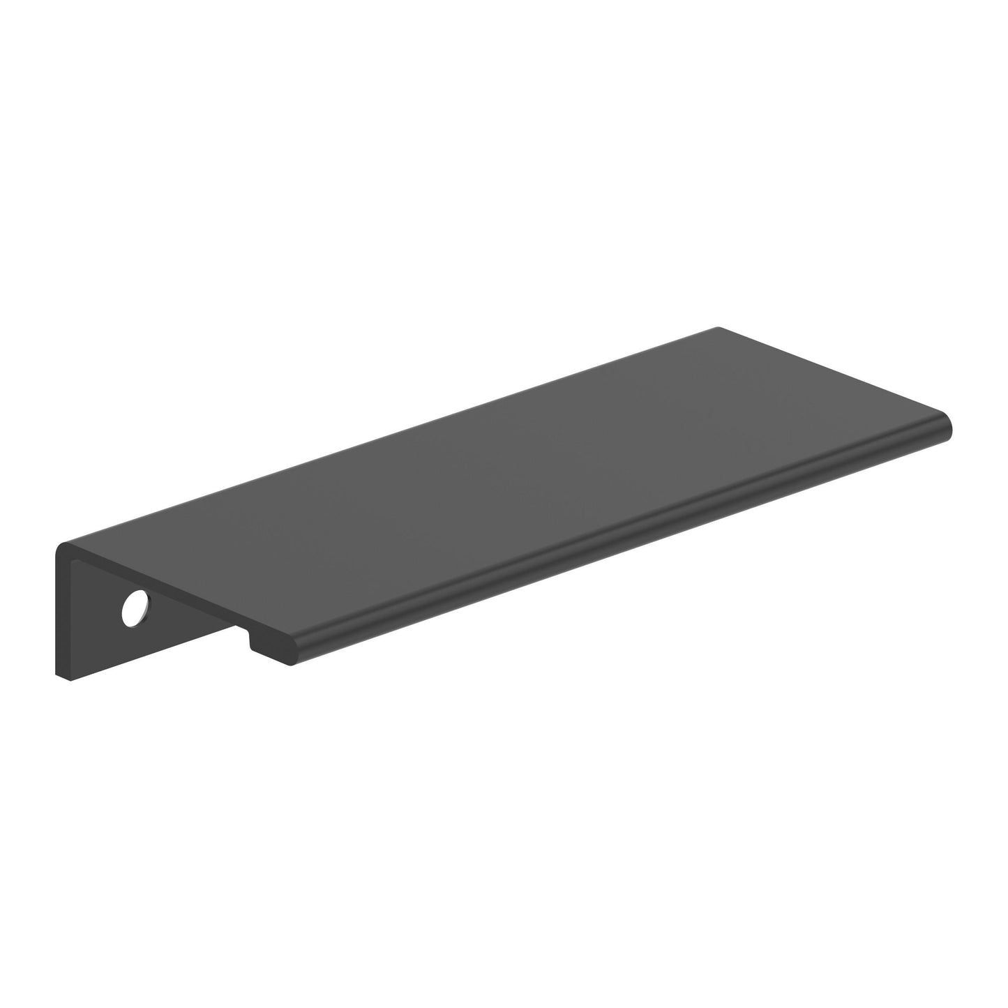 Amerock Streamline II Edge Pull - 4 inch (102mm) Length - Matte Black