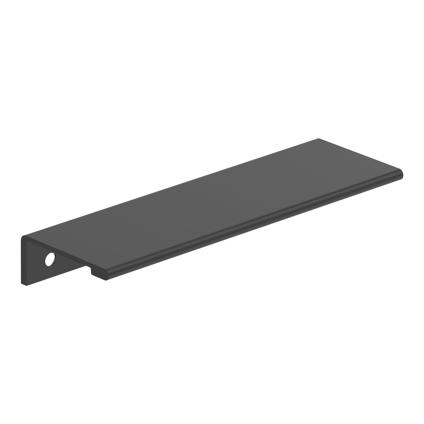 Amerock Streamline II Edge Pull - 5 inch (127mm) Length - Matte Black