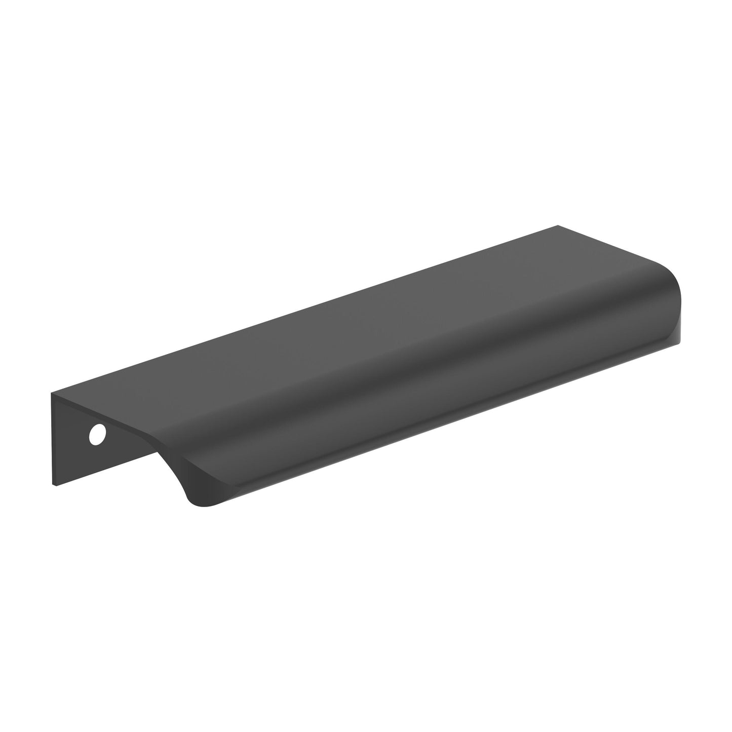 Amerock Streamline Tab Edge Pull - 5 inch (127mm) Length - Matte Black