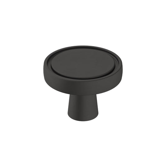 Amerock Destine Cabinet Knob - Matte Black
