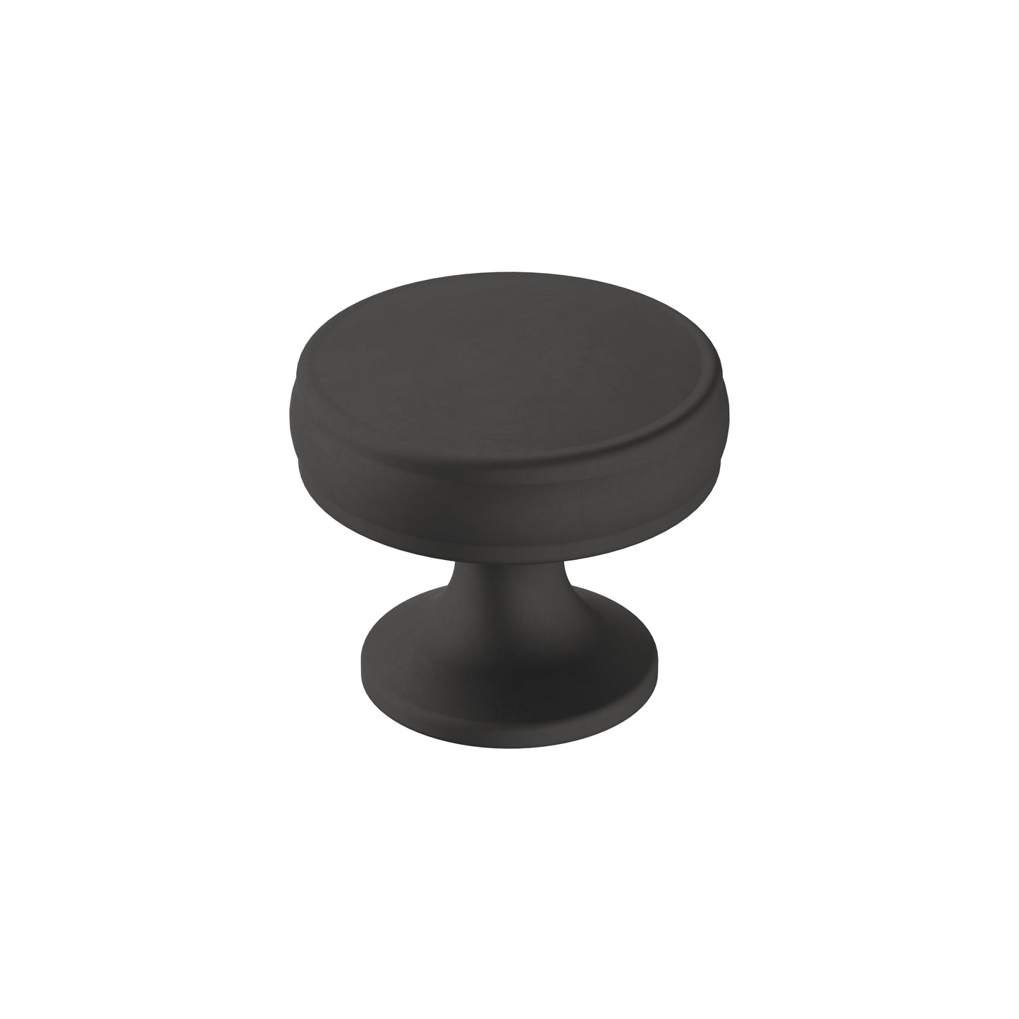Amerock Renown Knob - 1-1/4 inch (32mm) Diameter - Matte Black