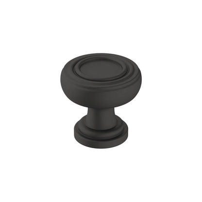 Amerock Ville Cabinet Knob - Matte Black