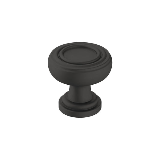 Amerock Ville Cabinet Knob - Matte Black