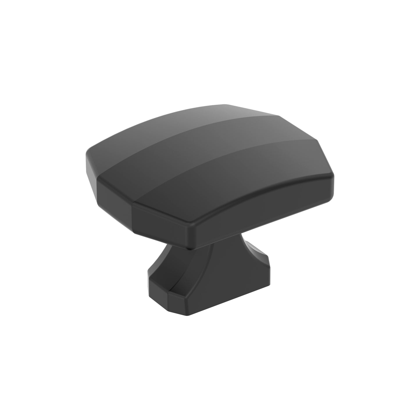 Amerock Bellamy Knob - 1-1/2 inch (38mm) Length - Matte Black