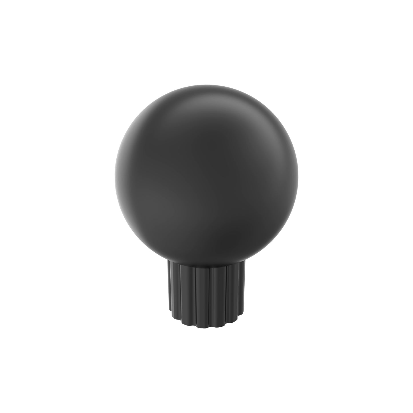 Amerock Cowrie Knob - 1-1/8 inch (29mm) Diameter - Matte Black
