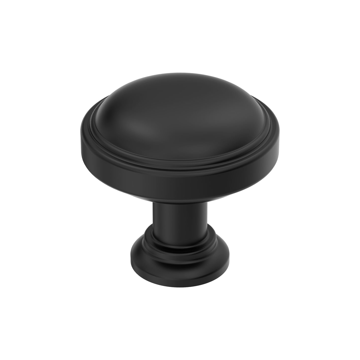 Amerock Enlivity Knob - 1-1/4 inch (32mm) Diameter - Matte Black