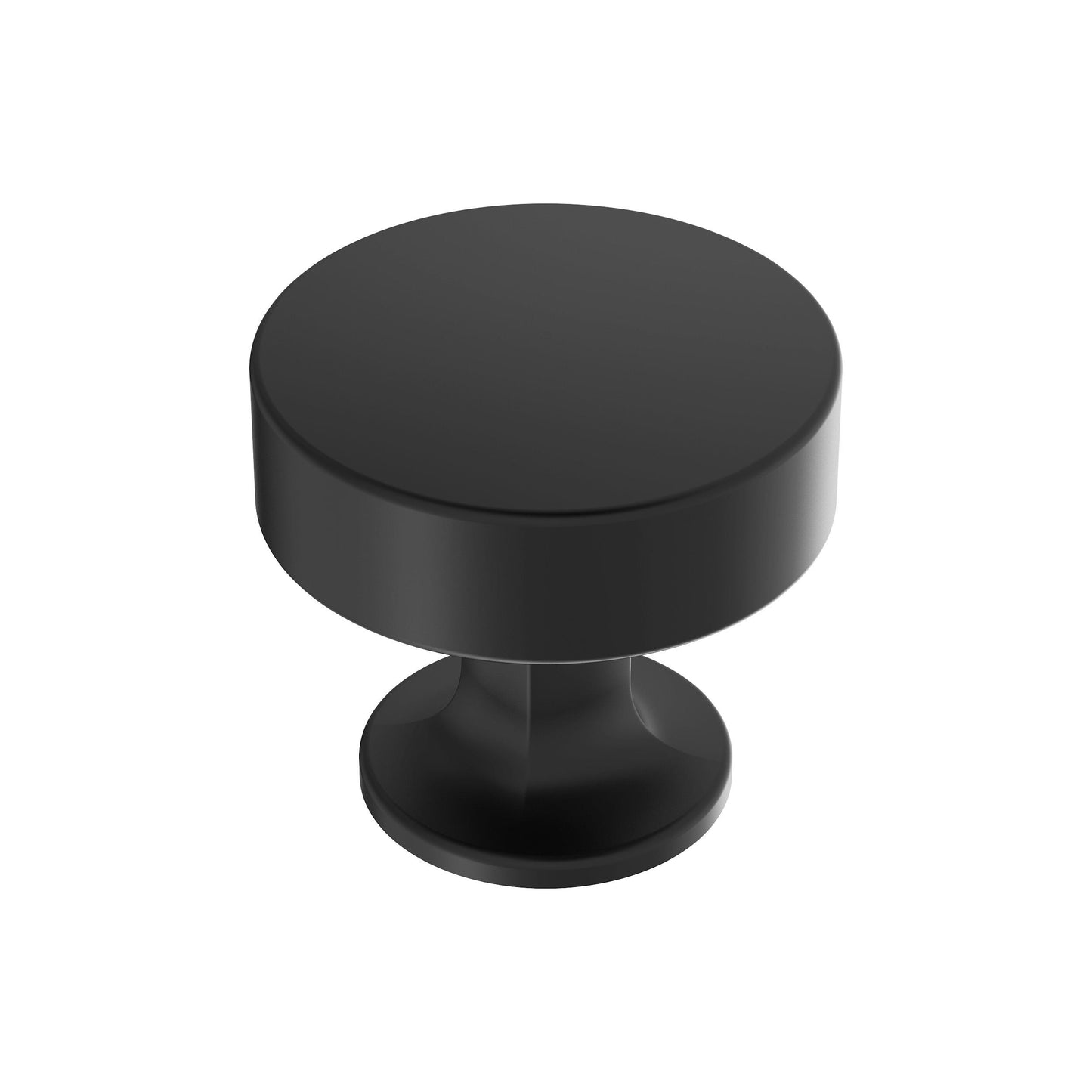 Amerock Everett Knob - 1-5/16 inch (33mm) Diameter - Matte Black