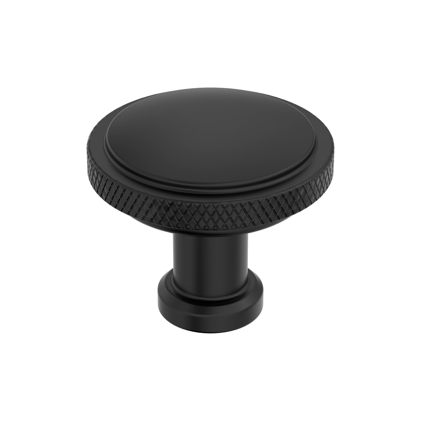 Amerock Faraday Knob - 1-1/4 inch (32mm) Diameter - Matte Black