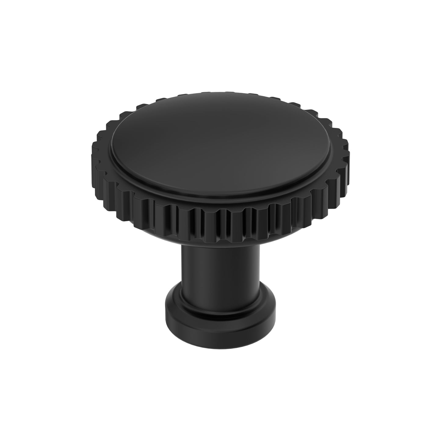 Amerock Farewind Knob - 1-1/4 inch (32mm) Diameter - Matte Black