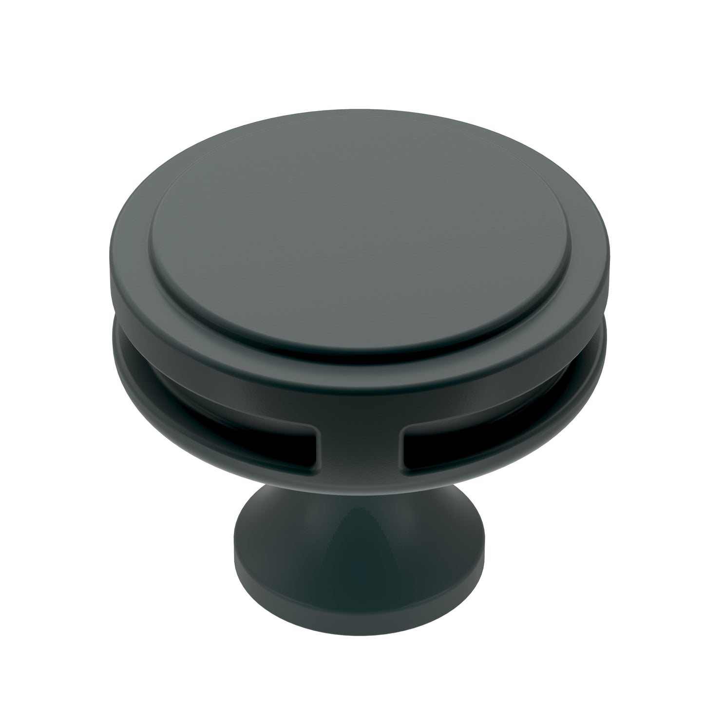 Amerock Oberon Knob - 1-3/8 inch (35mm) Diameter - Matte Black