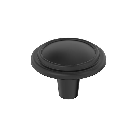 Amerock Hatfield Cabinet Knob - Matte Black