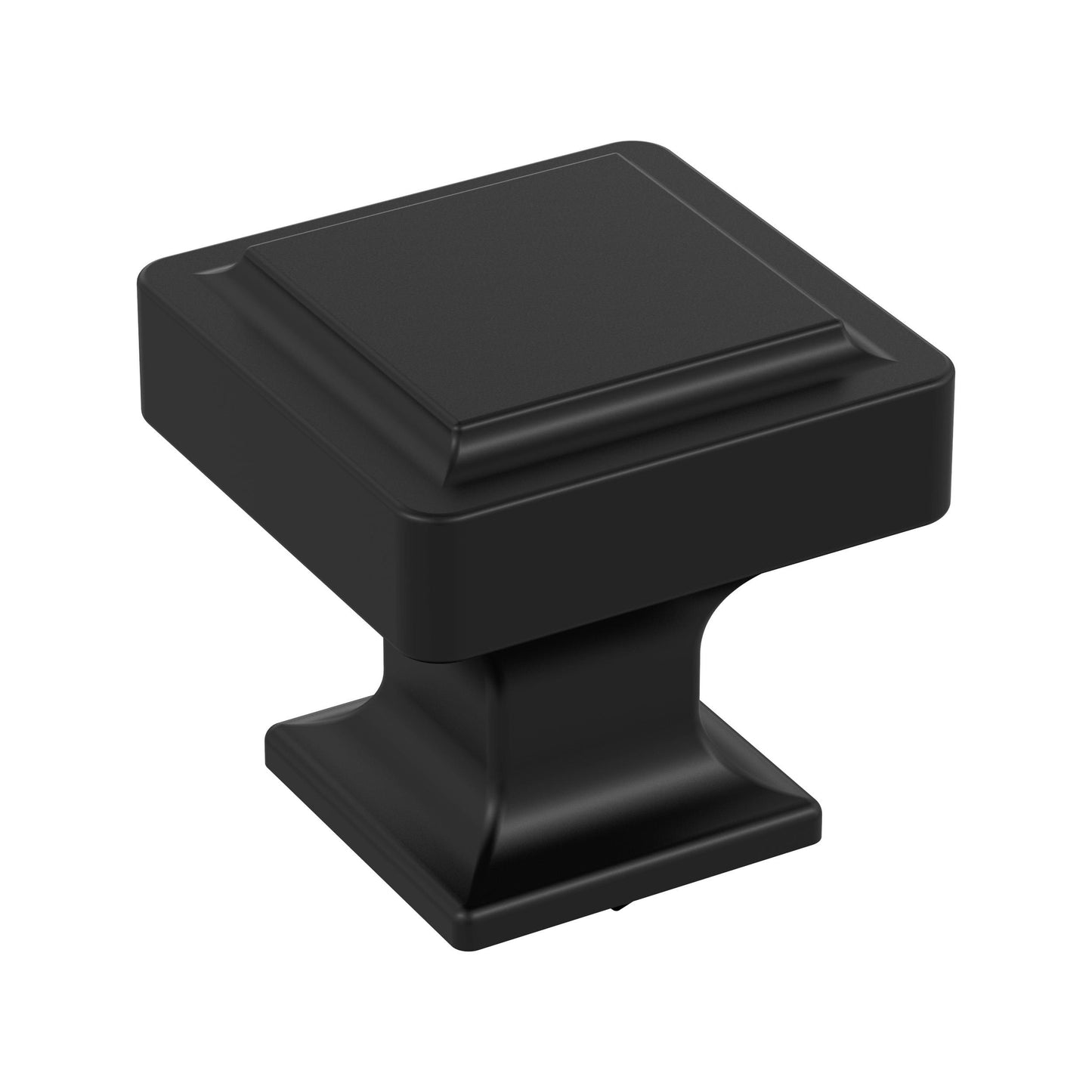 Amerock Eleva Knob - 1-3/16 inch (30mm) Length - Matte Black