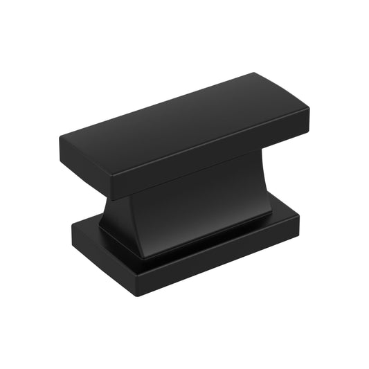 Amerock Socle Cabinet Knob - Matte Black