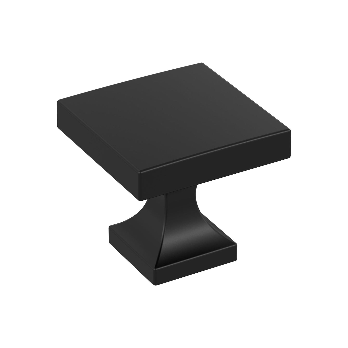 Amerock Pedestal Knob - 1-1/16 inch (27mm) Length - Matte Black