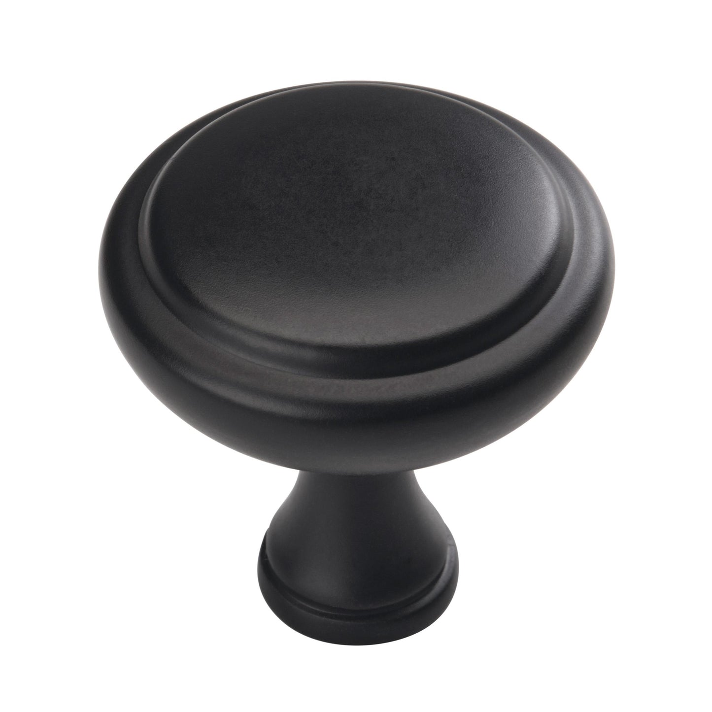 Amerock Arden Knob - 1-1/4 inch (32mm) Diameter - Matte Black