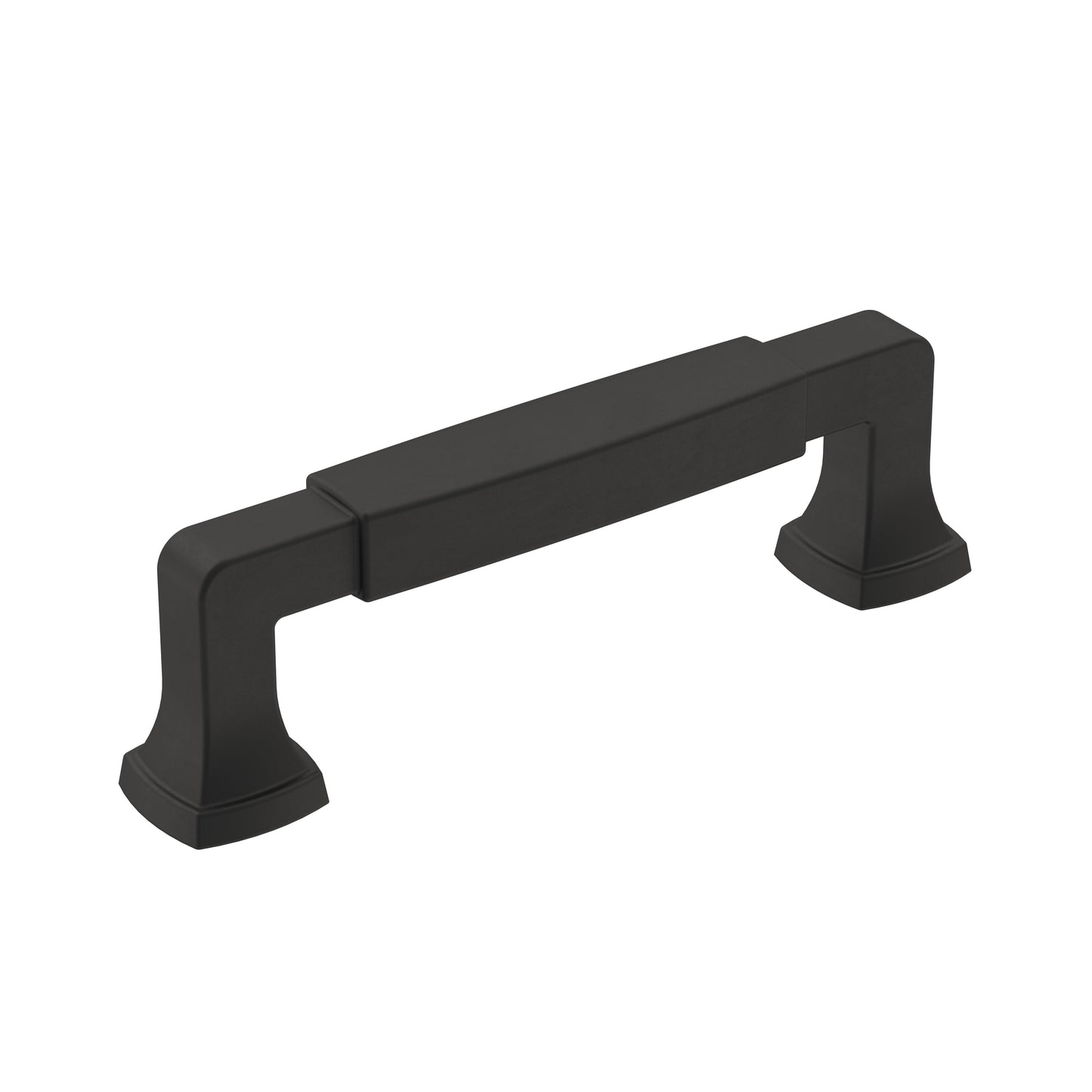 Amerock Stature Pull - 3-3/4 inch (96mm) CTC - Matte Black