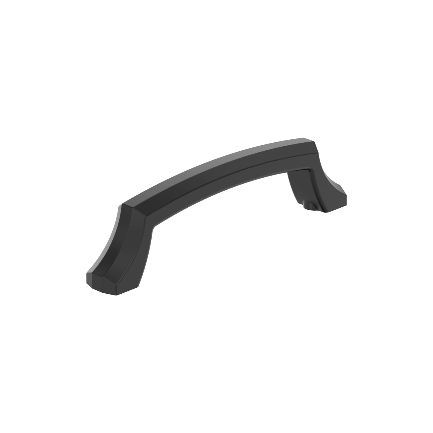 Amerock Bellamy Pull - 3-3/4 inch (96mm) CTC - Matte Black