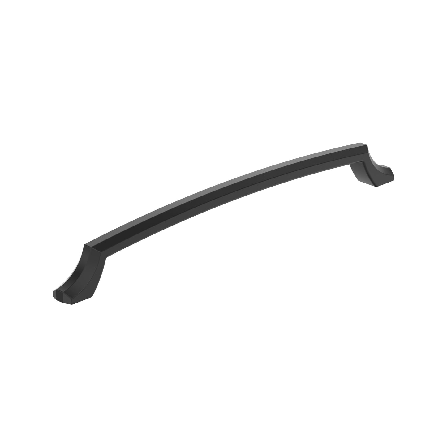 Amerock Bellamy Pull - 10-1/16 inch (256mm) CTC - Matte Black