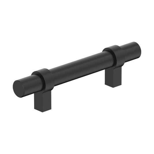 Amerock Central Cabinet Pull - Matte Black