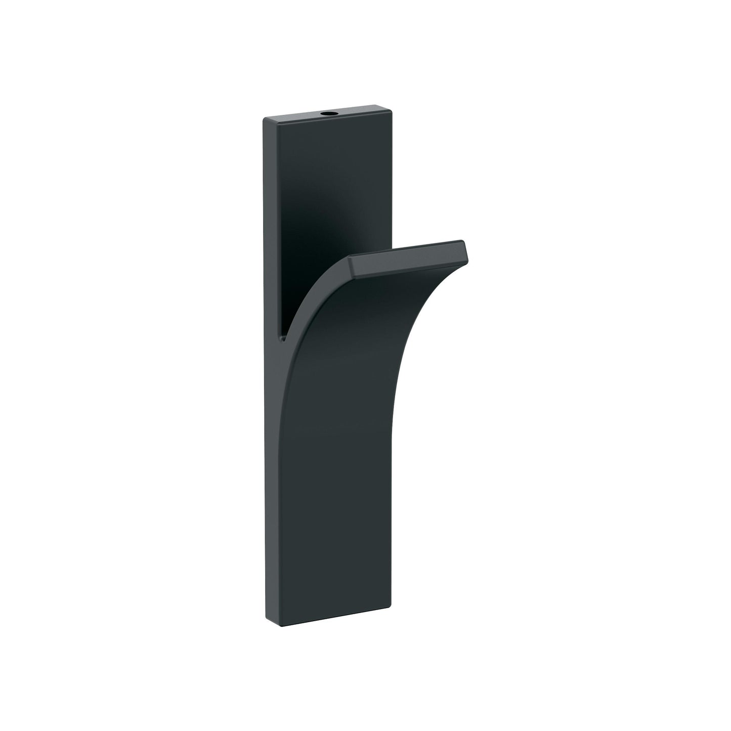 Amerock Apex Decorative Hook - Single Prong - Matte Black