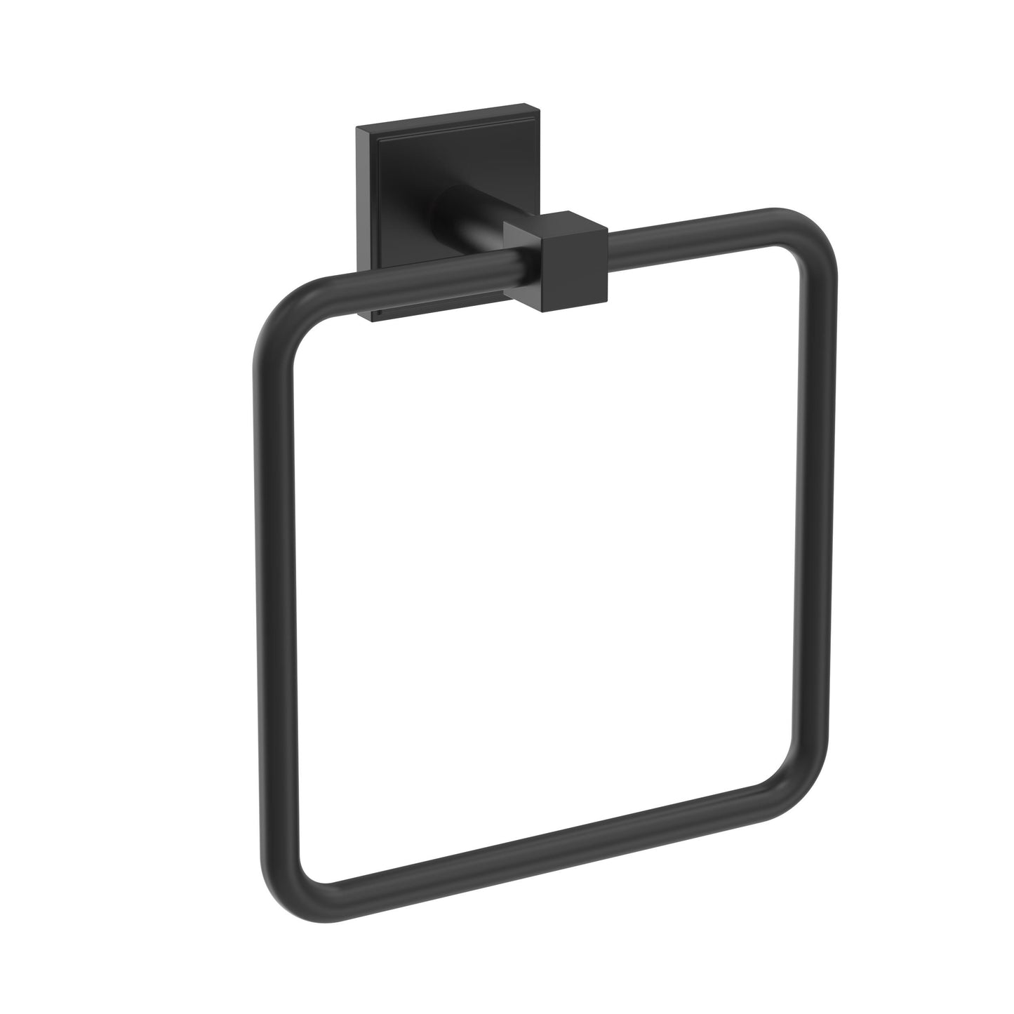 Amerock Appoint Towel Ring - 7-1/16 inch (179mm) Width - Matte Black