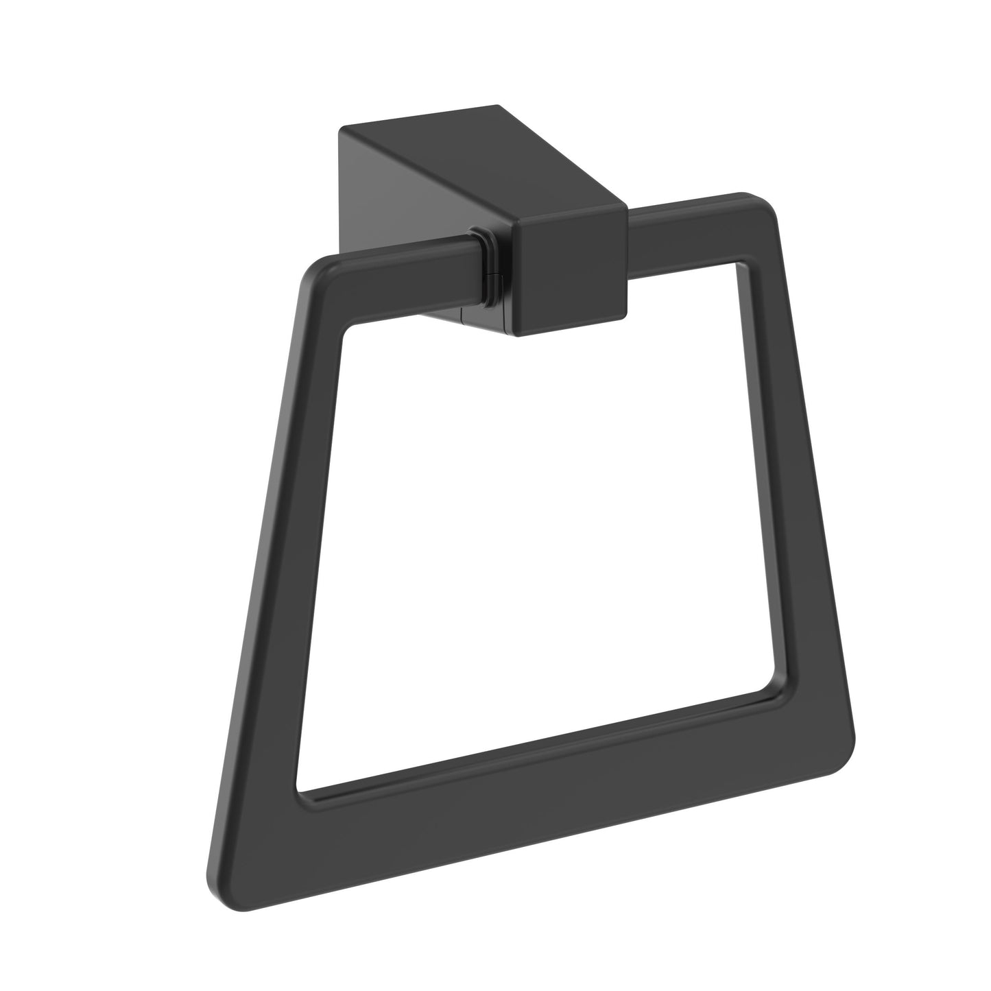 Amerock Blackrock Towel Ring - 6-13/16 inch (173mm) Width - Matte Black