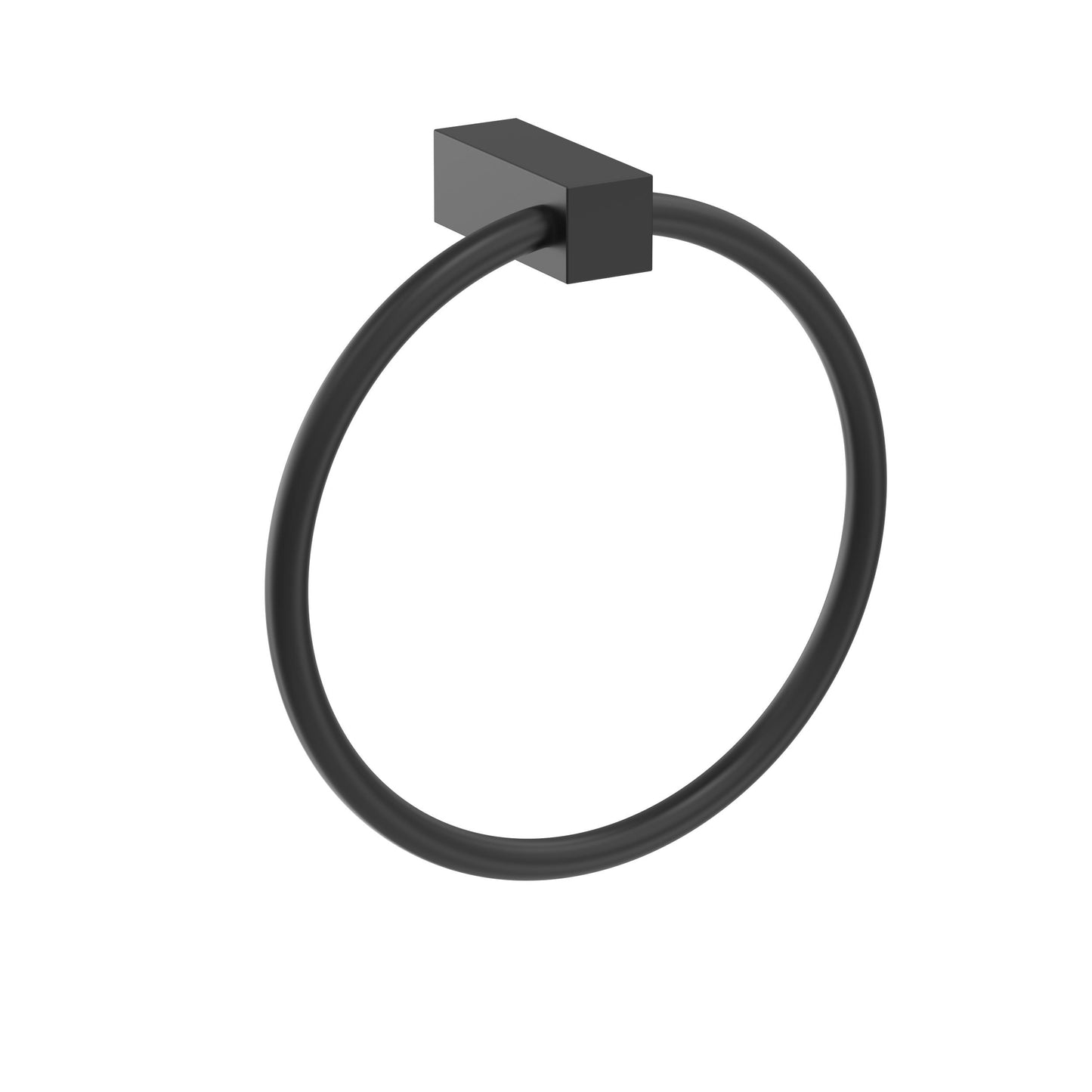 Amerock Monument Towel Ring - 6-1/2 inch (165mm) Width - Matte Black