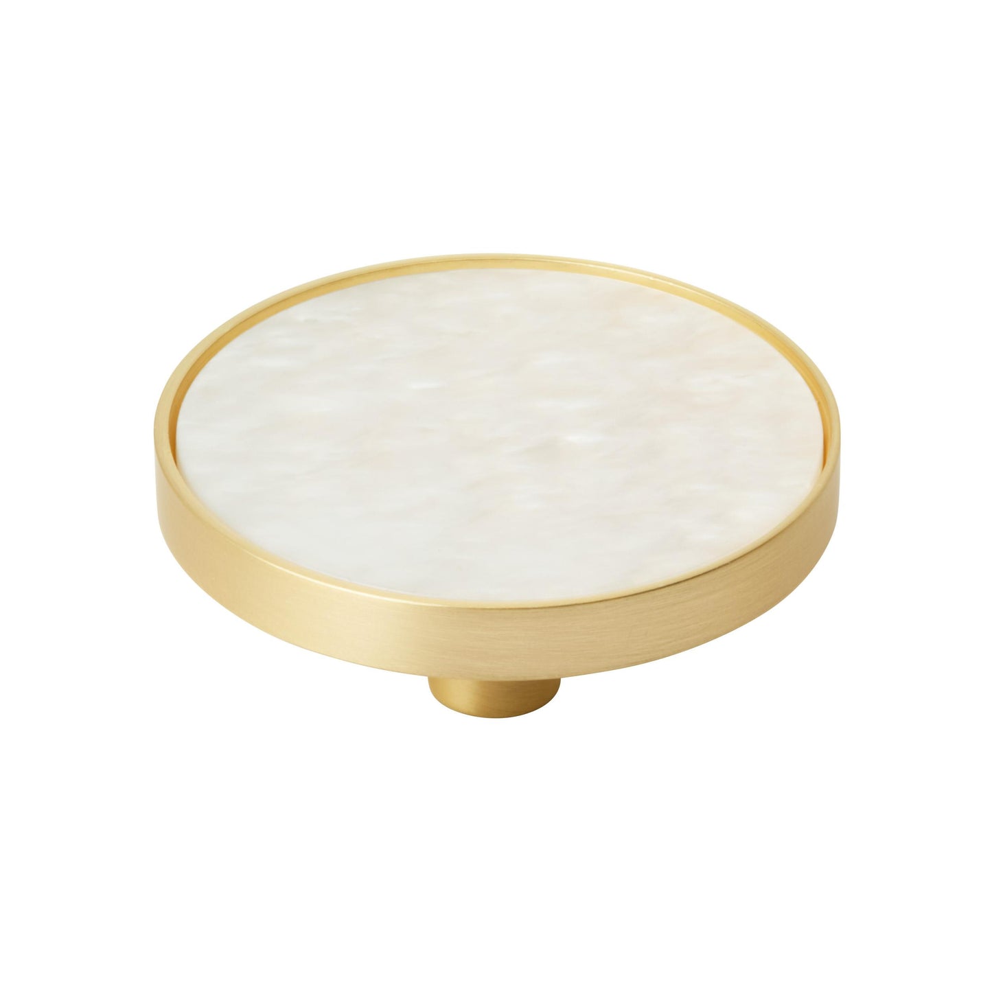 Amerock Accents Knob - 2 inch (51mm) Diameter - Gold/Mother of Pearl