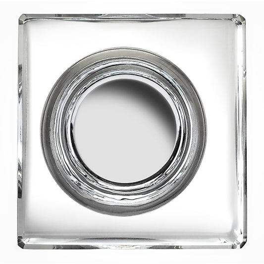 Omnia 9936 Puck Glass Cabinet Knob - Oil Rubbed Bronze