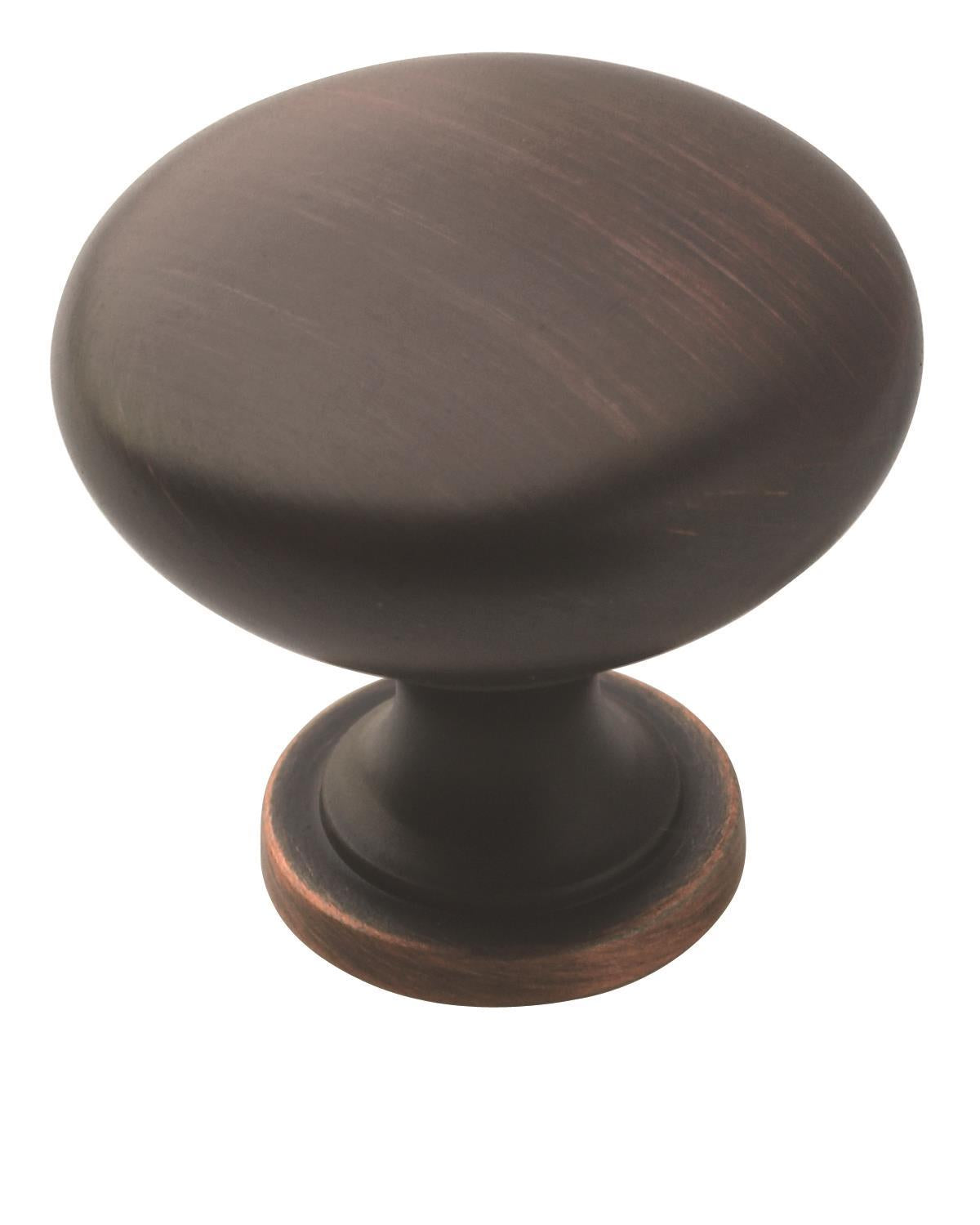 Amerock Edona Knob - 1-1/4 inch (32mm) Diameter - Oil-Rubbed Bronze