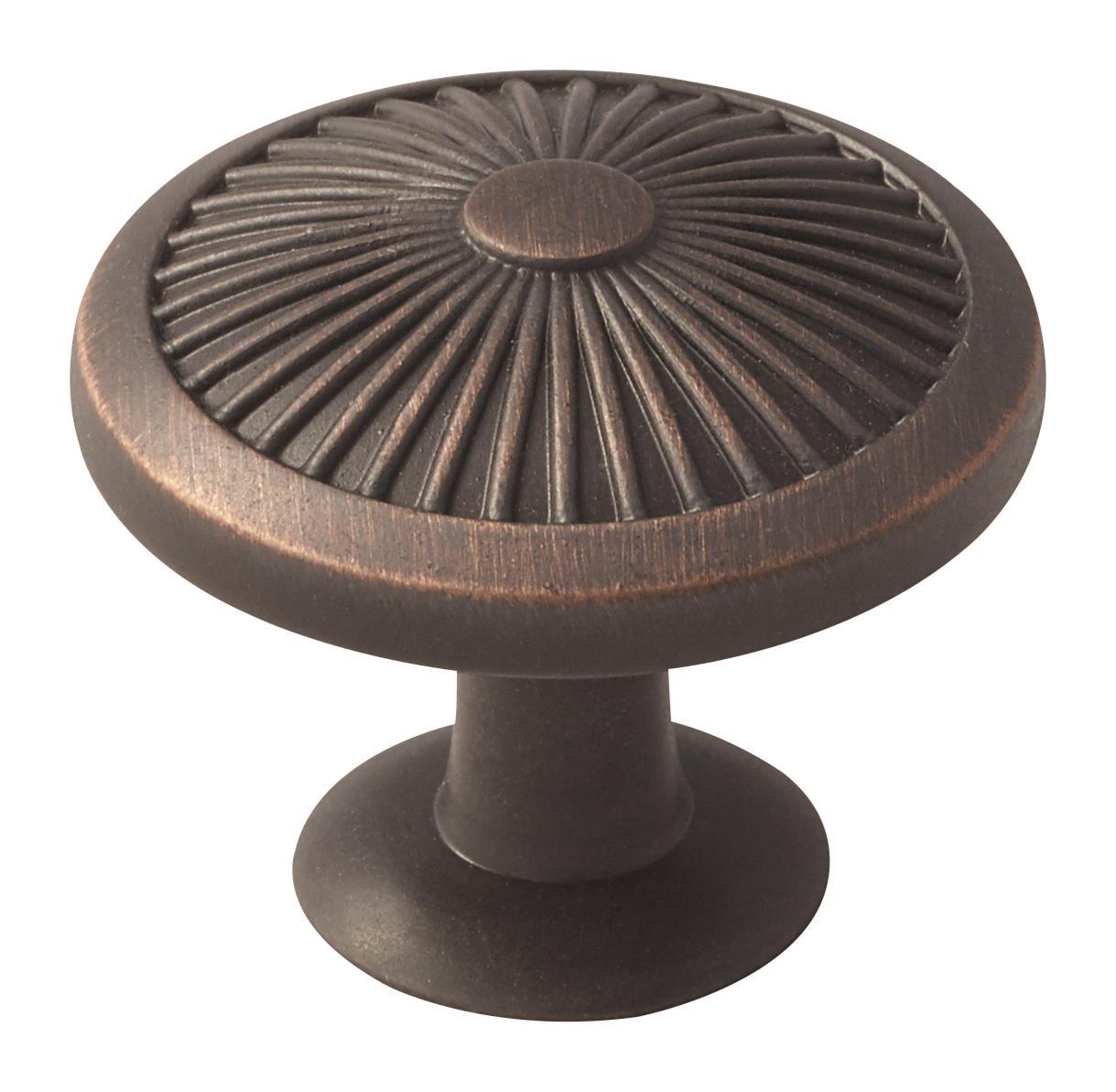 Amerock Crawford Knob - 1-3/8 inch (35mm) Diameter - Oil-Rubbed Bronze