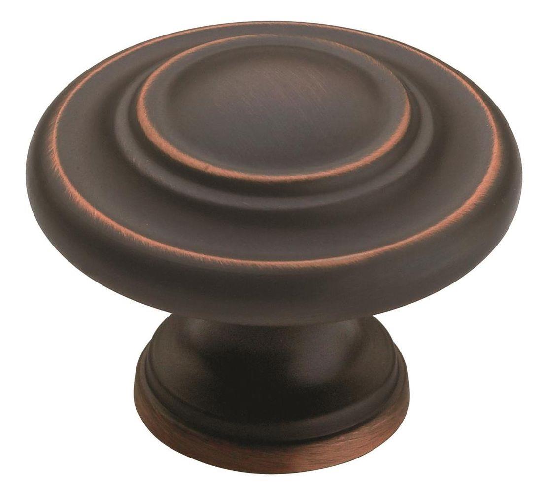 Amerock Inspirations Knob - 1-3/4 inch (44mm) Diameter - Oil-Rubbed Bronze